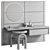 Contemporary Work Station Design 3D model small image 6