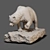 Bear Sculpture 3D Model 3D model small image 1