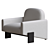 Elegant Sakura Armchair, Exceptional Quality 3D model small image 3