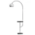 Sleek Arc Drawer Floor Lamp 3D model small image 2