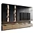 Corona Render TV Wall Set 3D model small image 1