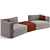 Elegant Trussardi Casa Maryl Sofa 3D model small image 2