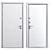 Oscar Metal Entry Door, 900x2050mm 3D model small image 8