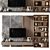 Contemporary TV Wall Decor Shelf 3D model small image 3