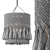 Boho Macrame Pendant Light 3D model small image 4