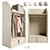 Montessori-inspired Wardrobe for Kids 3D model small image 1