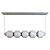 Elegance Defined: Reign Linear Chandelier 3D model small image 5