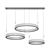 BERTOLDA L D40+60+80 Chandelier 3D model small image 3