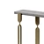 Luxury Cream Shagreen Console Table 3D model small image 3