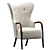 Stylish Leather Accent Chair 3D model small image 2