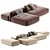 Luxurious Royalty Sectional Sofa 2022 3D model small image 2