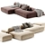 Luxurious Royalty Sectional Sofa 2022 3D model small image 8
