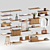 Customizable Floor Standing Shelving System 3D model small image 5