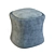 Elegant Leather Pouf by Durame 3D model small image 2