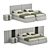 Elegant Bed by Luzaro 3D model small image 1