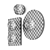Milan Iluminacion Knock Glass Wall Lamp 3D model small image 6