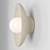 Handcrafted Ceramic Wall Sconce 3D model small image 2