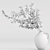 Clay Vase with Branches Art 3D model small image 5