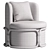 Elegant Rattan Lounge Armchair 3D model small image 2