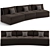 Luxury Trussardi Maryl Sofa 3D model small image 8