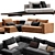 Sleek View Modular Sofa Design 3D model small image 4