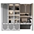 Modern Bookshelf Composition - GHS-2589 3D model small image 3