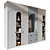 Custom Wardrobe Furniture Composition 3D model small image 2