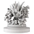 Outdoor Bush and Tree Set 3D model small image 4