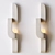 Serpentine Ceramic Wall Sconce 3D model small image 2