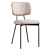 Elegant Hanna Velvet Chair 3D model small image 4