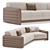 Penelope Fold-Out Sofa Bed 3D model small image 7