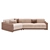 Penelope Fold-Out Sofa Bed 3D model small image 14