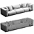 Elegant B&B Italia Sofa 3D model small image 4