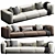 Elegant B&B Italia Sofa 3D model small image 5