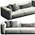 Elegant B&B Italia Sofa 3D model small image 6