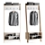 Modern Melva Entryway Set 3D model small image 1