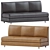 Matrix Series Three-Seater Section Sofa 3D model small image 1