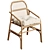 Ikea SALNO Rattan Armchair 3D model small image 3