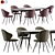 Elegant Tango Chair & Clover Table 3D model small image 5