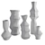 Rustic Crumpled Vases Collection 3D model small image 7