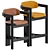 Modern Stool and Counter Set 3D model small image 6