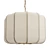 Elegant Brass & Linen Pendant 3D model small image 2