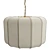 Elegant Brass & Linen Pendant 3D model small image 3