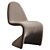 Sleek Contemporary Beth Dining Chair 3D model small image 3