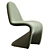 Sleek Contemporary Beth Dining Chair 3D model small image 4