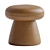 Elegant Cusco Footstool in Taupe 3D model small image 2