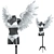 Lingerie Mannequin Set with Angel Wings 3D model small image 3