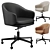 Modern Leather Swivel Office Chair 3D model small image 2