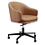 Modern Leather Swivel Office Chair 3D model small image 4