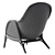 Elegant Rattan Lounge Chair 3D model small image 11